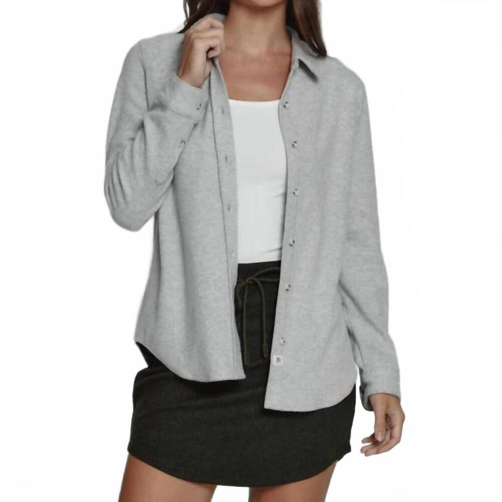 NEW 7DIAMONDS generation twill button down in light grey